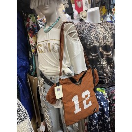 Sandol University of Texas Longhorns Jersey Football Basketball Purse 16”x14”