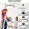 zemty 2Pack 20 inch LED Flush Mount Ceiling Light, 50W