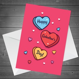 RED OCEAN Happy Galentines Day Card For Best Friend, Cute Card For Her, Card For Friend, Galentines Day Cards, Valentines Day Cards With Envelope, Card For Galentines Day