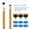 CLISPEED 40pcs Cue Tips 10mm Replaceable Cue Tips Pool Cue