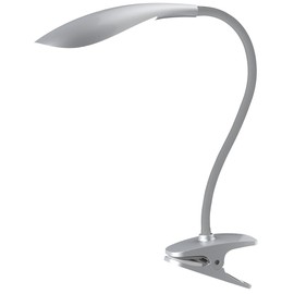 Lifemax High Vision LED Clip Light, Flicker Free, Reading, Hobby Lamp, Angle Adjust, Silver