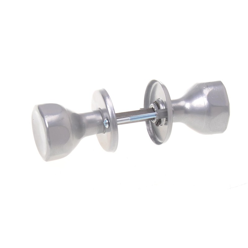 Aqbau® Door Knob, Rotatable with Rosette BB Button Pusher Rotary