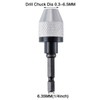 KATUR Keyless Drill Chuck Quick Change Adapter Converter 1/4 Inch