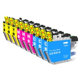 LC-3213 LC3211 Compatible Printer Cartridges for Brother LC-3213 LC3213VAL LC3211 LC-3211 for DCP-J572DW DCP-J772DW DCP-J774DW MFC-J497DW MFC-J491DW MFC-J890DW MFC-J895DW (3 Cianos) 3 Giallo3 Magenta)