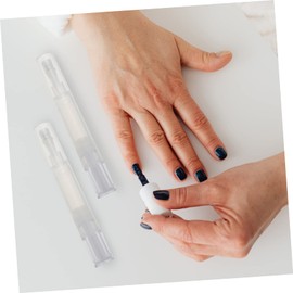 FRCOLOR 4pcs Nail Cuticle Oil Applicator Pen Refillable Pens for Cuticle Oil Lip Gloss and Liquid Foundation Easy to Fill Makeup Tool