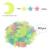200 Estrellas Fosforescentes Figuras Decorativas Calcomanias