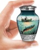 Fishing Urn for Human Ashes | Keepsake Handcrafted Funeral Memorial