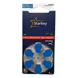 Pilas Starkey Para Aparato Auditivo Azul No. 675 60 Pzs