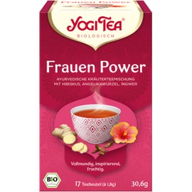 Yogi Tee Frauen Power, Tee-Aufgussbeutel: Hibiskus, Angelikawurzelextrakt, Ingwer