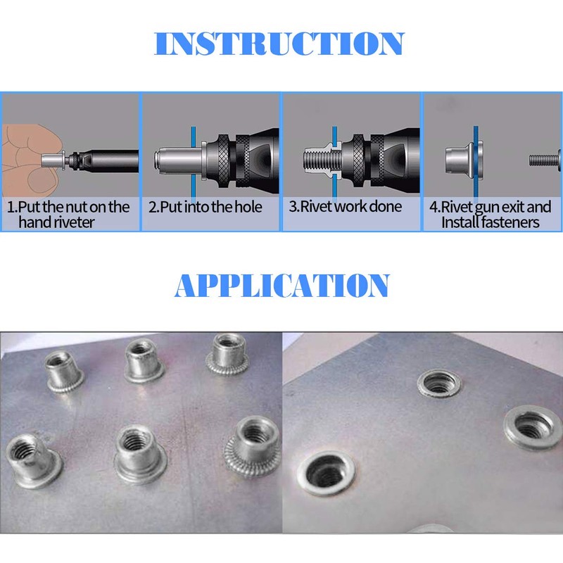 Glarks 126Pcs 304 Stainless Steel M3 M4 M5 M6 M8