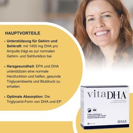 integratore alimentare a base di acidi grassi polinsaturi omega-3 Vitadha 32 bustine monodose 190 Gr
