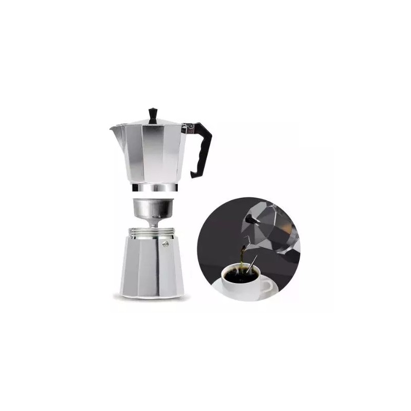 XOF Cafeteras Italianas Caféexpresso Fuegodirecto 3tazas+batidor