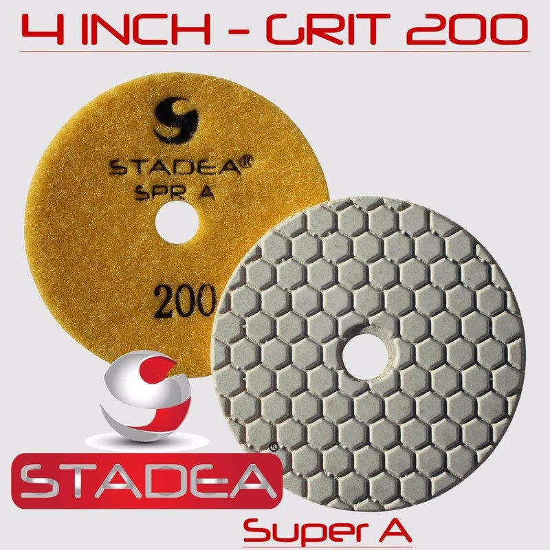Stadea DPPD04SPRA400G1P Dry Concrete Diamond Polishing Pad for Concrete Stone