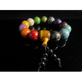Chinese Lacquer Beads bracelets (colorful)