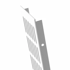 MS Beschläge Aluminium Ventilation Grille White RAL9016 Web Sheet 100 mm Wide Traffic White Heater Cover Powder Coated Exhaust Air Grille 30 x 5 mm Hole Door Grille (Length 300 mm)
