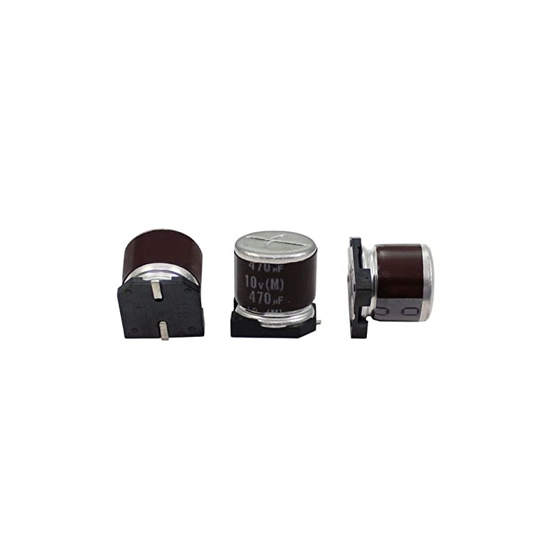 Elko Capacitor 10x Radial 470µF 10V SMD Electrolytic Capacitor up