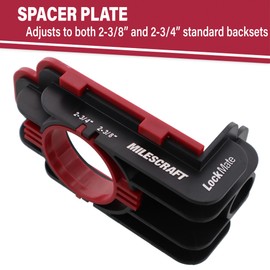 Milescraft 1337 Lock Mate - Door Lock Installation Kit, Door Lock Jig for Wood/Metal Doors with 1-3/8” and 1-3/4” Thickness. Bi-Metal Cobalt Hole Saws Included
