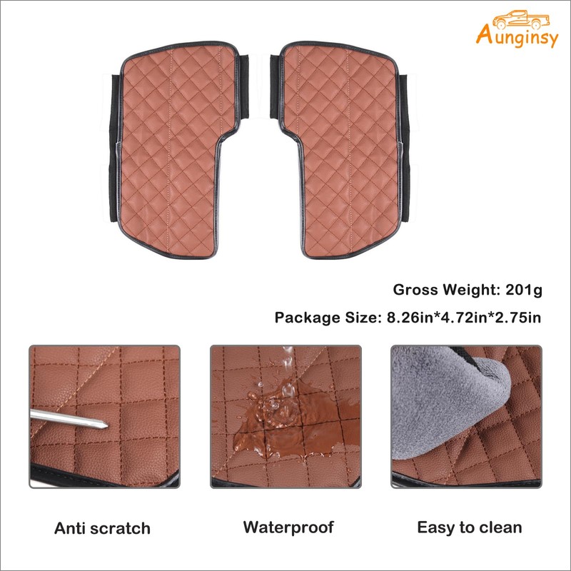 Car Leather Center Console Protector Cover Compatible with Toyota Tundra/Sequoia