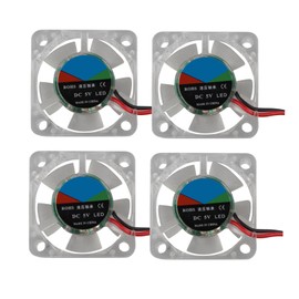 Jopto 4 Pieces 3D Printer Fan DC 5V 3010 Brushless Cooling Fan 30 x 30 x 10 mm Silent 2 Pin Cooling Fan with 28 cm Cable for 3D Printer PC CPU Computer Case Fan Cooler