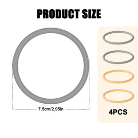 lasuroa 4pcs Patellar Tendon Support Strap, Silicone Patellar Knee Band Flexible Patella Knee Strap Reusable Patellar Tendon Knee Ring Brace for Basketball Running Soccer Hiking Jumpers