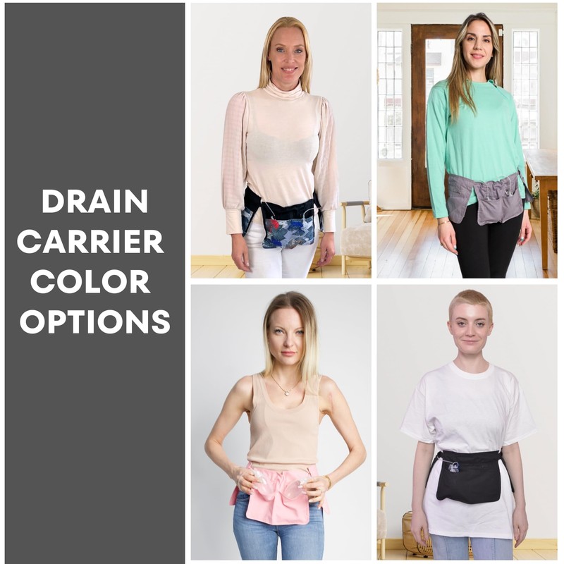 Mastectomy & Post Surgery Drain Carrier Belt with Elastic Buckle