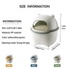 Benshukam Mini Desk Trash Can Flip Countertop Garbage Bin Small