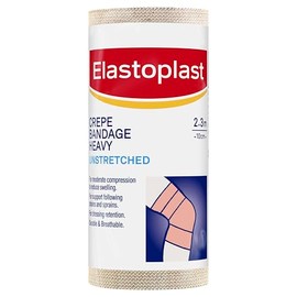 Elastoplast Crepe Bandage Heavy Weight 10cm x 2.3m Unstretched (1 Roll) | Provides Moderation Compression | Reduces Swelling | Non-Stick Bandage Wrap | Secures Wound Dressings | Supports Injuries