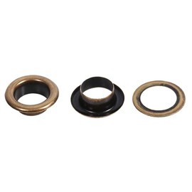 10Mm 100Sets Eyelet Grommets Setting Tool, Bronze Black Gold Round DIY Clothes Decroation Accessory Replacement