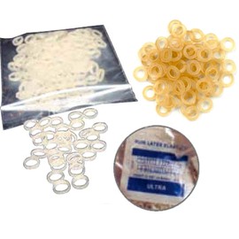 Pk of 5000 - Orthodontic Elastics Latex Rubber Bands - for Braces - Amber - Great for Dreadlocks, Braids, Top Knots (3/16)