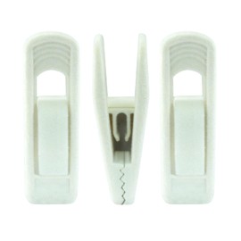PHITUODA 30 Pack Ivory Velvet Hanger Clips, Strong Hanger Clips Perfect for Organizing Skirts/Pants/Thin Felt Hangers