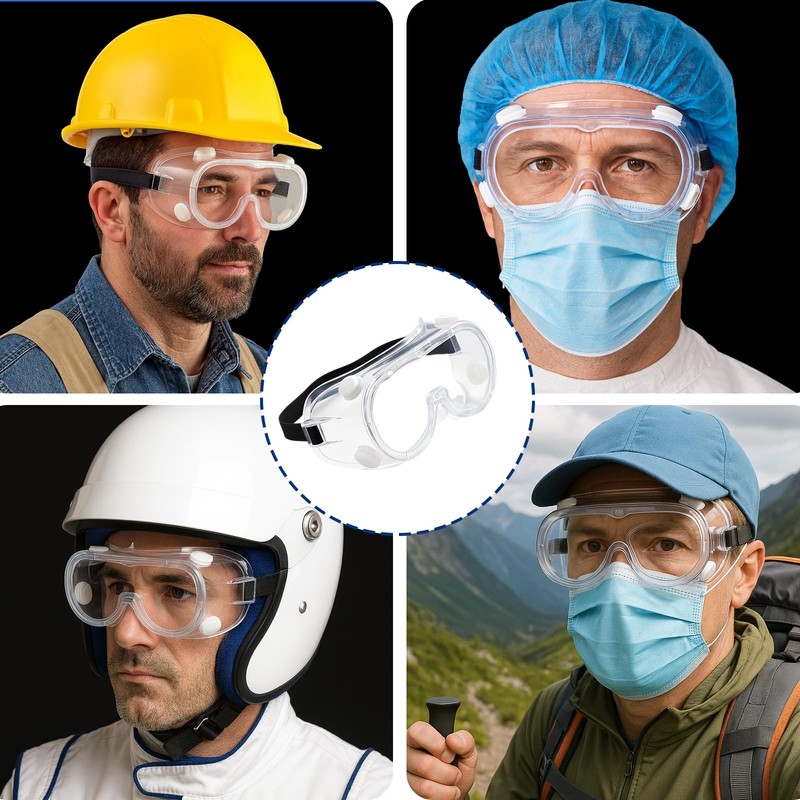 GYTFOG 4PCS Safety Goggles, Protective Goggles for Work, Eye Protection