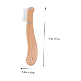 COLLBATH Premium Bread Appearance Cutter with Stainless Steel Blade and Wooden Handle Includes Replaceable Blades for Meticulous Dough Baking Gadget for Artisan Breads