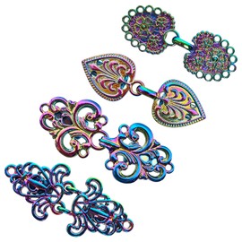 CXWLJL 4Pcs Vintage Sweater Collar Clip Cardigan Clip Brooch Clip for Women - Dazzle