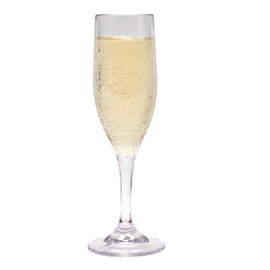 G.E.T. SW-1401-1-SAN-CL BPA-Free Shatterproof Plastic Champagne Glasses, 6 Ounce, Clear (Set of 12)
