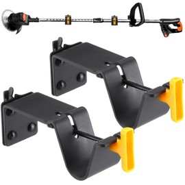 Tandefio 2 Pack Enclosed Trailer Weed Eater Rack Steel Trimmer Mount Stores Weed Eater Hedge Trimmers Organize Landscaping Tool Holder on E Track in Trailer or Garage Equipment Accessories