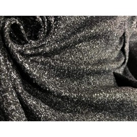 Metallic Silver Lurex Wool 58" Wide [16834]