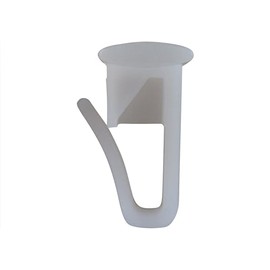 rewagi High Quality Gliders White with Flat Head 10 x 10 mm Plastic Thickness: 2 mm - 25, 50, 100, 200 Pieces (Pack of 100)