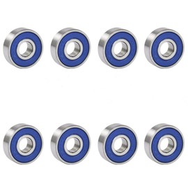TRIXES 8 Frictionless Abec 9 Sealed Skateboard Roller Skate Bearings