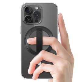 EWA MagOne 2nd Gen Phone Grip Stand with Replaceable Silicone Finger Strap, Removable Magnetic Ring Holder Kickstand Loop, Accessories for 15, 14, 13 Pro/Max/Plus