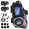Motorcycle Intercom Helmet double back clip Bluetooth Headset LCD Waterproof