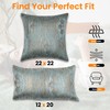 Majestic Giftware 2 Pack Jacquard Decorative Throw Pillow Cover (PC1224S-2PK)