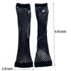 Jozlynn Fishnet Black Gloves For Women and Girls Long Mesh