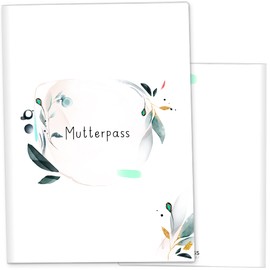 OLGS Maternity Log Cover 3-Piece Amazing Watercolour Protective Cover for Maternity Log Gift Idea Pregnancy and for Expecting Mothers (Maternity Log Cover without Personalisation, Watercolour 08)