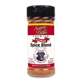 Sonny Boy's Premium All Purpose Meat Seasoning Spice Blend & Spice Rub, Sugar Free, Gluten Free, No MSG, Low Sodium, 5.3 Oz Shaker