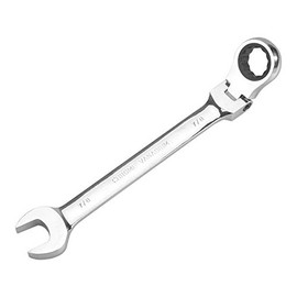 FLZOSPER 7/8‘’ Metric Flex-Head Gear Wrench,Box End Head 72-Tooth Ratcheting Combination Wrench Spanner