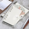 Samcos A6 A5 6 Hole Notebook Cover, Transparent Binder, Personal