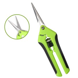 Eachbid Pruning Shears Stainless Steel Garden Shears Manual Loppers for Fruit Flowers (Green)