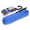 Stainless Steel Ratcheting Tie Down Belt Blue