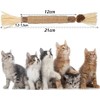 4 Stück Katzen Kauhölzer Sticks， für Katzen Zahnpflege & Gegen