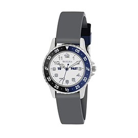 Tikkers Grey Strap Time Teaching Watch - NTK0024
